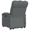 vidaXL Sill&oacute;n de masaje el&eacute;ctrico reclinable elevable tela gris oscuro
