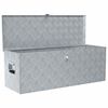 vidaXL Caja de aluminio 110,5x38,5x40 cm plateada