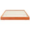 vidaXL Estructura de cama Marr&oacute;n cera 90 x 190 cm