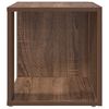 vidaXL Mesa auxiliar madera contrachapada roble marr&oacute;n 33x33x34,5 cm