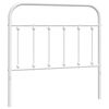 vidaXL Cabecero de repuesto de metal blanco 100 cm