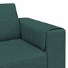 vidaXL Sof&aacute; de sala 3 pcs Verde oscuro Poli&eacute;ster