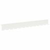 vidaXL Borde de C&eacute;sped 10 uds. 102 x 10 x 4 cm Acero Blanco