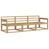 vidaXL Conjunto de sof&aacute;s de exterior 3 uds. Blanco