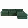 vidaXL Sof&aacute; modular 4 pcs Verde tela