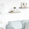 vidaXL Estante flotante de pared MDF color roble 50x23x3,8 cm