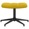 vidaXL Sillón de relax con taburete terciopelo amarillo mostaza