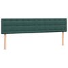 vidaXL Cama box spring con colch&oacute;n terciopelo verde oscuro 180x210 cm