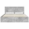 vidaXL Estructura de cama Concreto 180 x 200 cm Madera de pino macizo