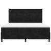 vidaXL Cama Box Spring LED con colch&oacute;n Negro 180 x 200 cm Terciopelo
