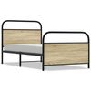 vidaXL Estructura de cama sin colch&oacute;n 100x200 cm madera roble Sonoma