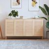 vidaXL Puertas de armario de lamas 4 uds madera de pino 69x39,4 cm