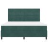 vidaXL Cama Box Spring LED Verde oscuro 180 x 200 cm Terciopelo
