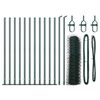 vidaXL Poste de Valla Verde 25 x 0,5 m (malla de 36 mm) Acero