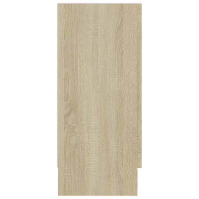 vidaXL Aparador madera contrachapada color roble Sonoma 120x30,5x70 cm