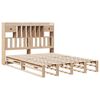 vidaXL Cama con estanter&iacute;a sin colch&oacute;n madera maciza de pino 140x200cm