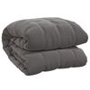 vidaXL Manta con peso tela gris 220x260 cm 15 kg