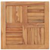 vidaXL Superficie de mesa de madera maciza de teca 60x60x2,5 cm
