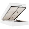 vidaXL Estructura cama otomana colch&oacute;n cuero sint&eacute;tico blanco