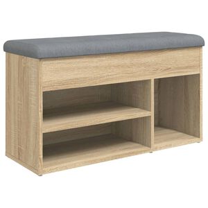 vidaXL Zapatero madera de ingenier&iacute;a roble Sonoma 82x32x45,5 cm