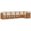 vidaXL Conjunto de sof&aacute;s de exterior 6 uds. Natural Poli&eacute;ster