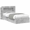 vidaXL Estructura de cama con almacenamiento Gris Hormig&oacute;n 80 x 200 cm