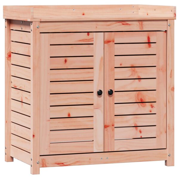 vidaXL Mesa de plantación con estantes madera Douglas 82,5x50x86,5 cm