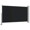 vidaXL Toldo lateral retr&aacute;ctil para patio 140x300 cm negro