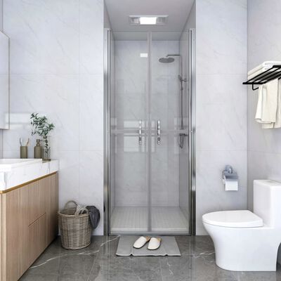 vidaXL Puerta de ducha transparente ESG 96x190 cm