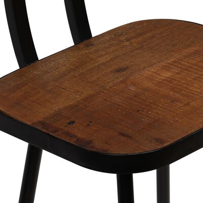 vidaXL Juego de mesa alta y taburetes 5 piezas madera maciza reciclada