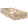 vidaXL Marco de cama para somier articulado Roble Sonoma 90 x 190 cm