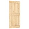 vidaXL Puerta Corredera NARVIK 95 x 210 cm (213,5 cm) Natural y negro
