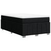 vidaXL Cama box spring con colch&oacute;n tela negro 120x200 cm