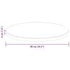 vidaXL Encimera Marr&oacute;n Oscuro &Oslash; 90 x 4 cm Madera de Roble S&oacute;lido