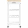 vidaXL Carrito de cocina MONZA madera maciza de pino 48x40x88,5 cm
