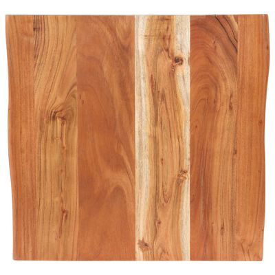 vidaXL Mesa de bistró borde natural madera maciza acacia 50x50x75 cm
