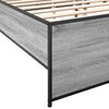 vidaXL Estructura cama madera ingenier&iacute;a metal gris Sonoma 120x200 cm