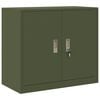 vidaXL Armario de almacenamiento Verde Oliva 80 x 40 x 70 cm Acero