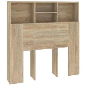 vidaXL Mueble cabecero roble Sonoma 100x19x103,5 cm