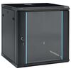 vidaXL Armario de red de pared 12U 19" IP20 600x600x640 mm