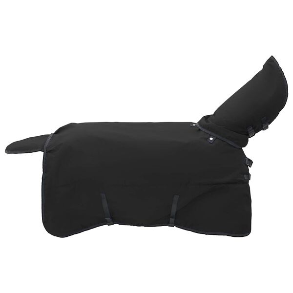 vidaXL Manta para Caballo Verde Oscuro y Negro 85 cm Poli&eacute;ster