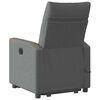 vidaXL Sill&oacute;n de masaje el&eacute;ctrico reclinable elevable tela gris oscuro