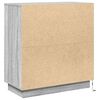vidaXL Aparador LED Gris Sonoma 71 x 34,5 x 75 cm Madera de ingenier&iacute;a