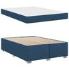 vidaXL Estructura de cama con colch&oacute;n Azul 160 x 200 cm tela