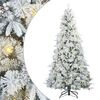 vidaXL Árbol de Navidad artificial con ramas articuladas 210 cm