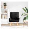 vidaXL sillón Negro 63 x 67 x 94 cm Tela Sherpa