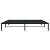 vidaXL Estructura de cama sin colch&oacute;n metal negro 200x200 cm