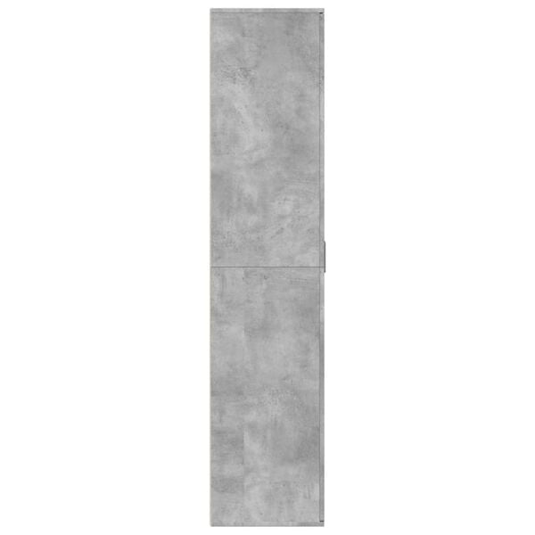 vidaXL Mueble zapatero contrachapada gris hormig&oacute;n 80x39x178 cm
