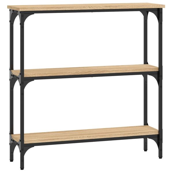 vidaXL Mesa consola roble Sonoma 75x22,5x75 cm madera de ingenier&iacute;a