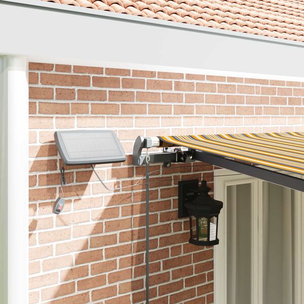 vidaXL Toldo Retr&aacute;ctil Manual Multicolor 600 x 300 cm tela